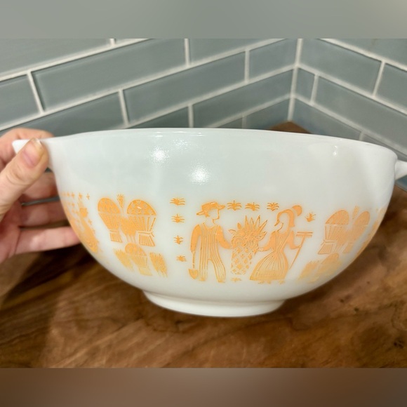 *RARE* Vintage “Butterprint” Pumpkin Cinderella Bowl 443 - Picture 2 of 12